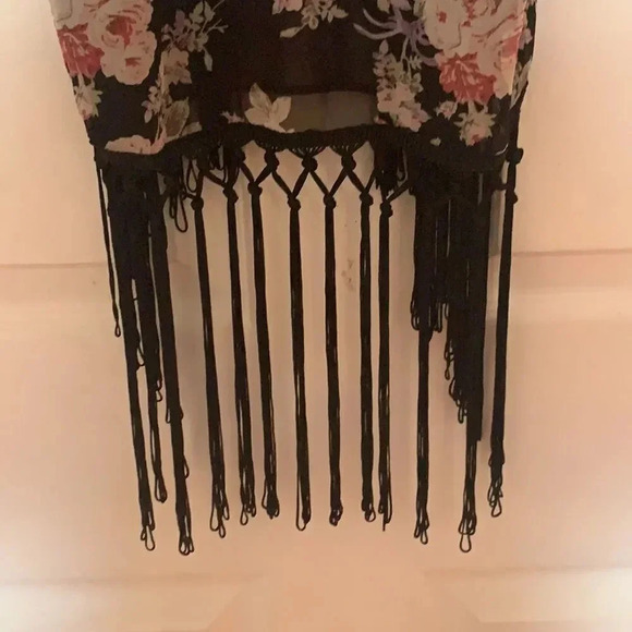 Forever21 sheer fringe tank - Picture 3 of 5